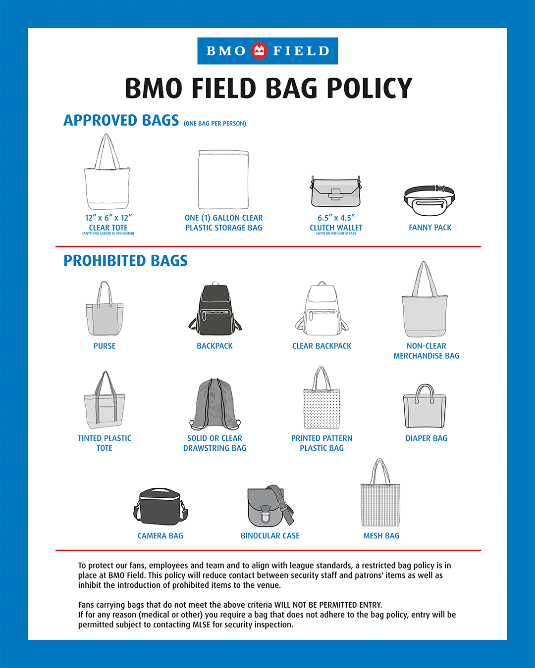 Stadium Bag Policy